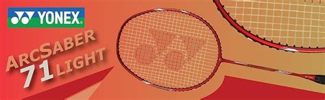 Buy YONEX Arcsaber 71 Light Graphite Badminton Racket with Full Cover ...