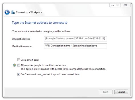 Image result for Setting Up a VPN Connection Windows 7
