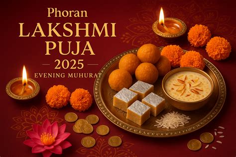 Lakshmi Puja 2025 Evening Muhurat: Prasad & Sweets | Phoran Masala