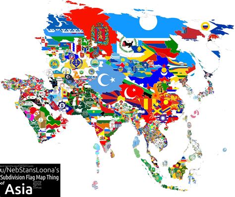 Map of Asian Subdivision Flags [OC] : r/MapPorn