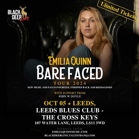 Emilia Quinn Bare Faced, The Cross Keys 107, Water Lane, Leeds, Leeds ...