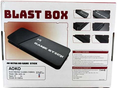 Gadgetsworld Retro Blast Box |4K Ultra HD | 28,000+ Games | 9 Emulators ...