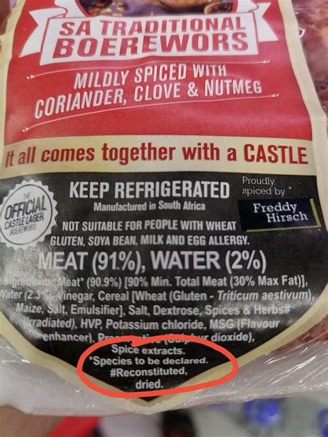 Mystery meat boerewors: what are the odds it contains horse/donkey meat? : r/southafrica