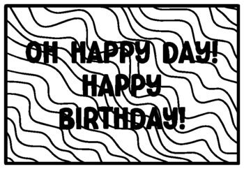 OH HAPPY DAY! HAPPY BIRTHDAY! Rainbow Coloring Pages, Rainbow Classroom ...