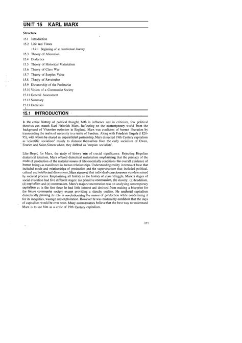 Unit-15 - Detailed explanation on Karl Marx's theory of Alienation ...