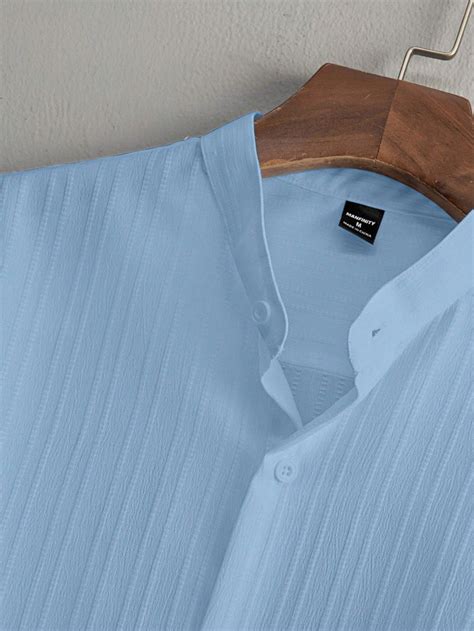 Premium Sky Blue shirt & White track Pent Co-ords set For Man -Lafabri