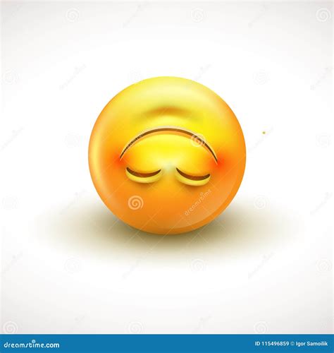Cute Upside Down Face Emoticon, Emoji - Vector Illustration ...