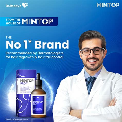 Mintop Pro Plus| Hair Regrowth Serum by Dr Reddys|Fortified with Reden ...