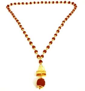 DealFry Unisex Religious Jewellery Gold-Plated Necklace Lord Shiv ...
