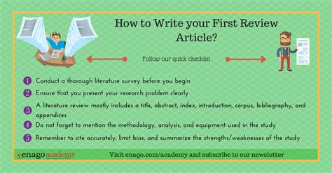 How to Write a Good Scientific Literature Review - Enago Academy