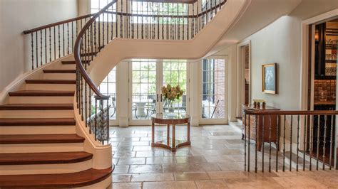 Download wallpaper Villa, interior, ladder, hall, section interior in ...