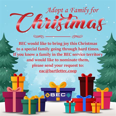 Christmas adopt a family | Bartlett Electric Cooperative