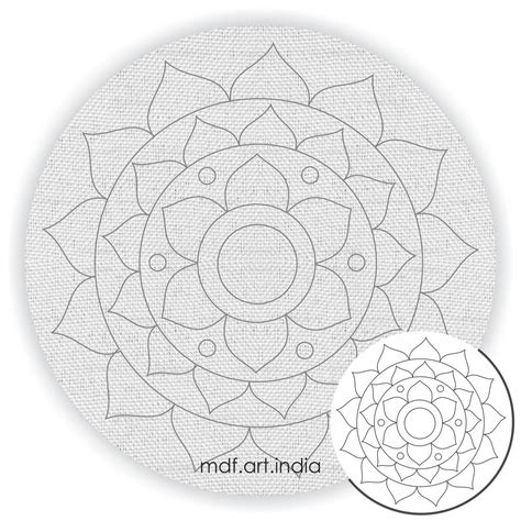 Mandala DIY Painting Canvas– Hobby Decor Pvt Ltd