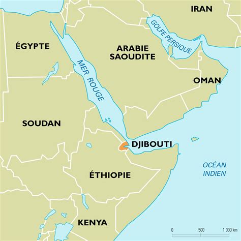 Djibouti : carte de situation - Média - Encyclopædia Universalis