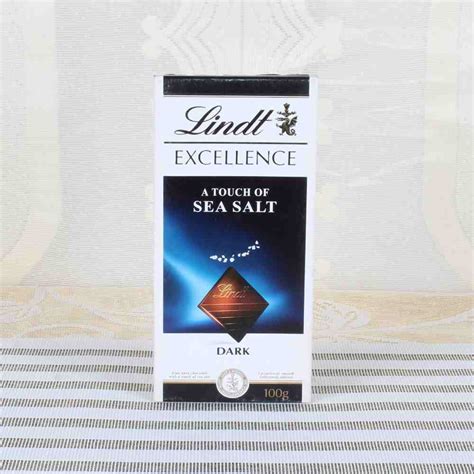 Lindt Excellence Dark Sea Salt Chocolate Bar – Chocolate Delivery Online