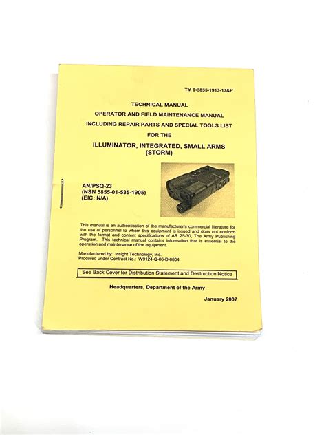Technical Manual for the Illuminator, Integrated, Small Arms (STORM) AN ...