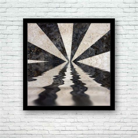 BOXD Rays Reflection On White and Black Background Painting Poster ...