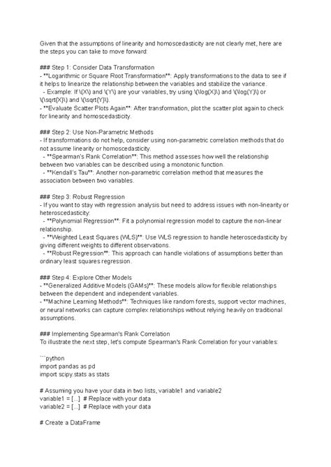 Untitled document - english notes - Given that the assumptions of ...