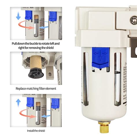 Buy BLCH 1/2 NPT Compressor Air Dryer - Double Air Compressor Filter ...