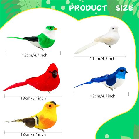 Octaday 10 Pack Artificial Birds Fake Birds Realistic India | Ubuy