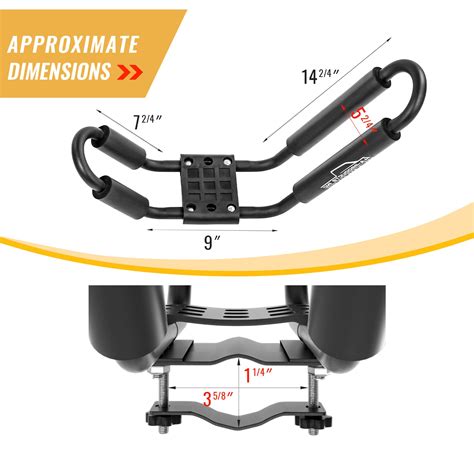 Buy AA-Racks 2 Pair J-Bar Rack for Kayak Canoe Boat Carrier Roof Top ...