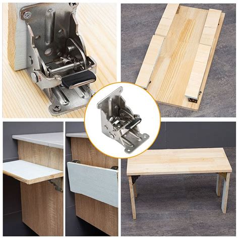 Buy Hi、FANCY Iron Folding Hinge Table Leg Brackets Foldable for Table ...