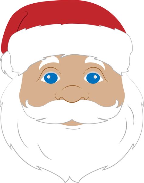 Santa Claus Face Transparent Clip Art Image | Gallery - Clip Art Library