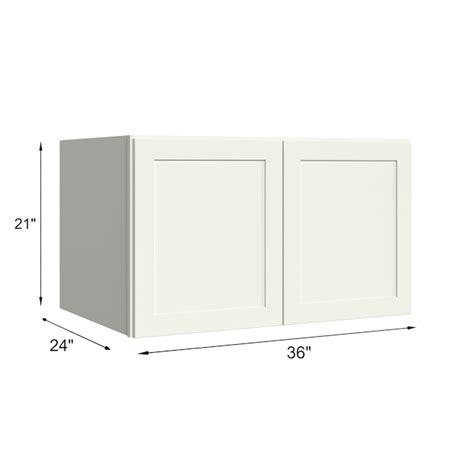 KraftMaid Momentum Deveron 36-in W x 21-in H x 24-in D Dove White Wall ...