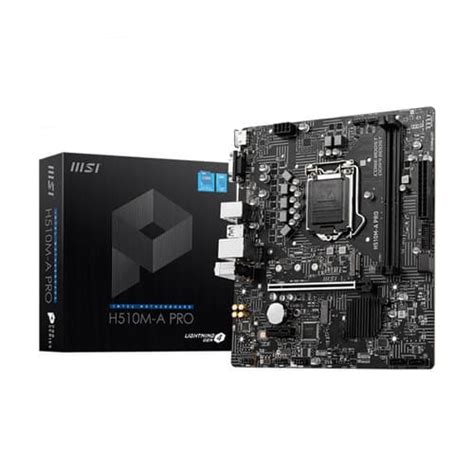 Buy MSI H510M-A Pro Motherboard at best price in India-Mdcomputers.in