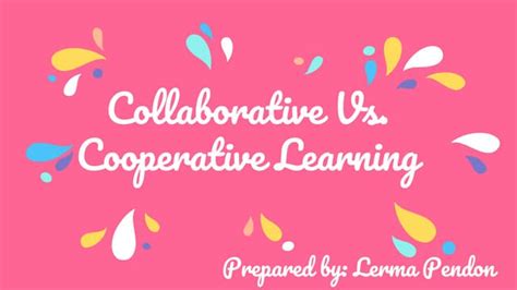 Image result for collaborative vs cooperative learning