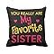 Buy TheYaYaCafe Rakhi Gifts 12X12 inches Cushion Cover Annoying Sister ...