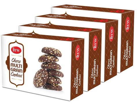 BTW Choco Multigrain Cookies 800g (200g X 4) : Amazon.in: Grocery ...