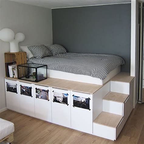 Underbed Storage Solutions for Small Spaces | Diy storage bed, Bedroom ...