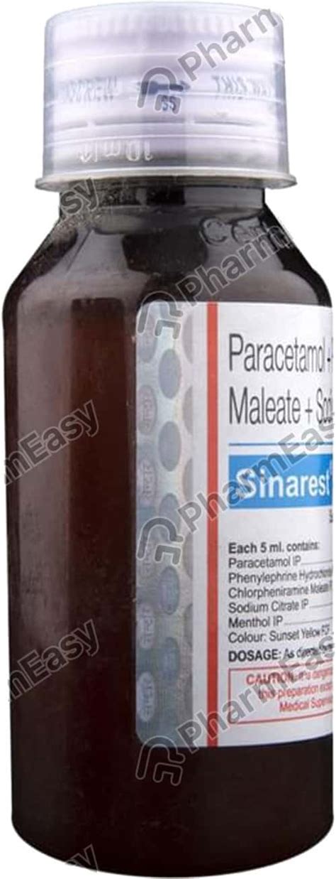 Buy Sinarest Plus Bottle Of 75ml Suspension Online at Flat 15% OFF ...