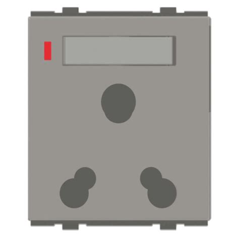 Buy Norisys Cube Series Integral Shuttered Socket With Switch 16A/6A ...