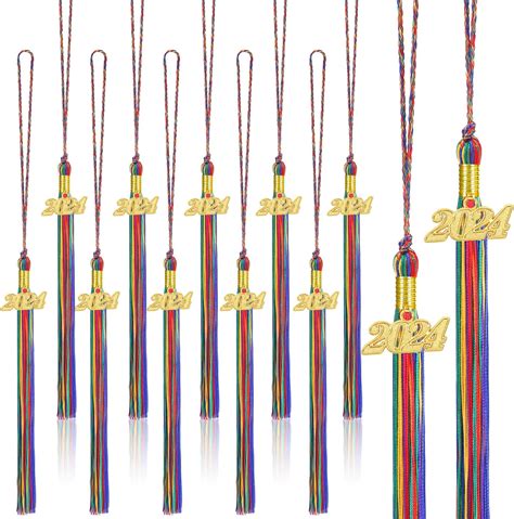 Amazon.com: 24 Pieces Graduation Tassels with 2024 Year Date Charms Grad Graduation Cap Tassel ...