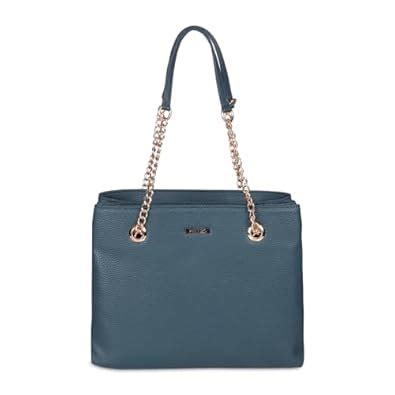 Buy Metro Women Blue Faux Leather Shoulder Bag with Premium Metal ...