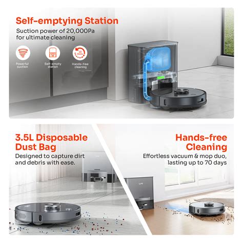 ILIFE T20s Pro - Advanced LDS Self-Emptying Robotic Vacuum and Mop with ...