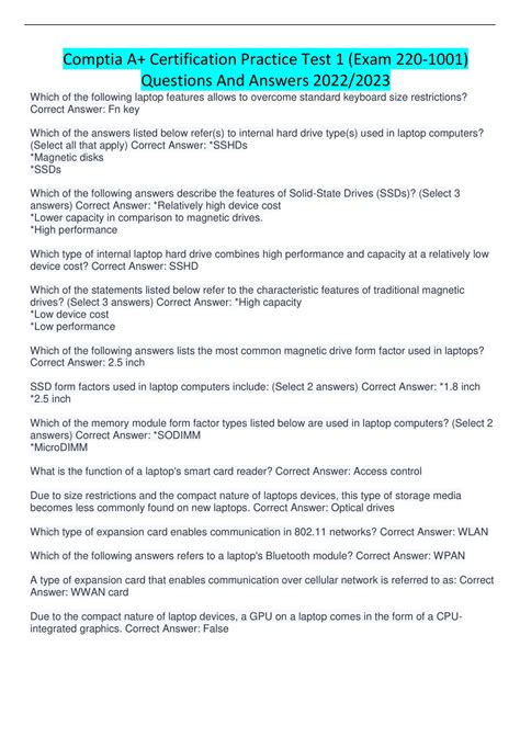 Image result for CompTIA a Certification Test Practice