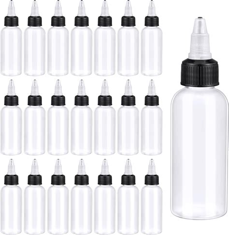 Amazon.com: Gandeer 100 Pcs 2 oz Bottles Plastic Squeeze Condiment ...