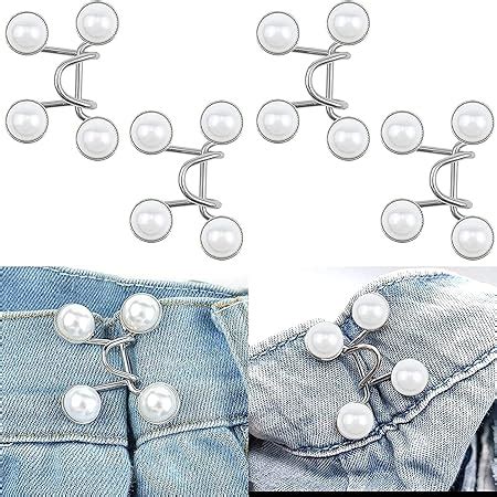 Adjustable Jean Button,2 Sets Jean Button Pins,Adjustable Waist Buckle ...