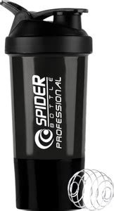 Dassio Spider Gym Shaker with Stainless Steel Mixer Ball & 1 Containers ...