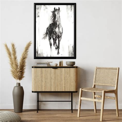 LuxuryStroke's White Horse Art Painting, Horse White Art Painting and ...