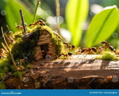 Ants are Small Insects that Live in Every Corner of the Earth. Stock Illustration - Illustration ...