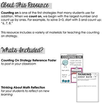 Image result for Counting On Math Strategy