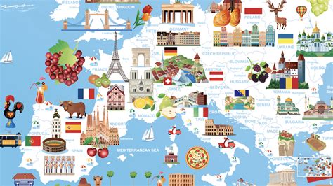 Europe Travel Map 的图像结果