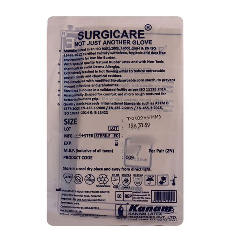 Gloves Surgicare 7 Price, Uses, Side Effects, Composition - Apollo Pharmacy