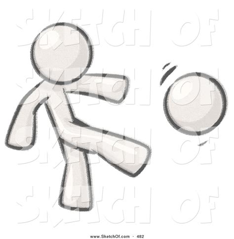 How To Draw A Person Kicking A Soccer Ball