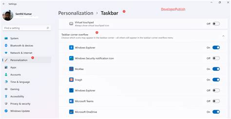 Image result for Taskbar Corner Overflow Windows 11 Show All