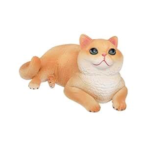 JAZZY PEARLS® Realistic Cat Figurine Simulation Cat for Birthday Theme ...